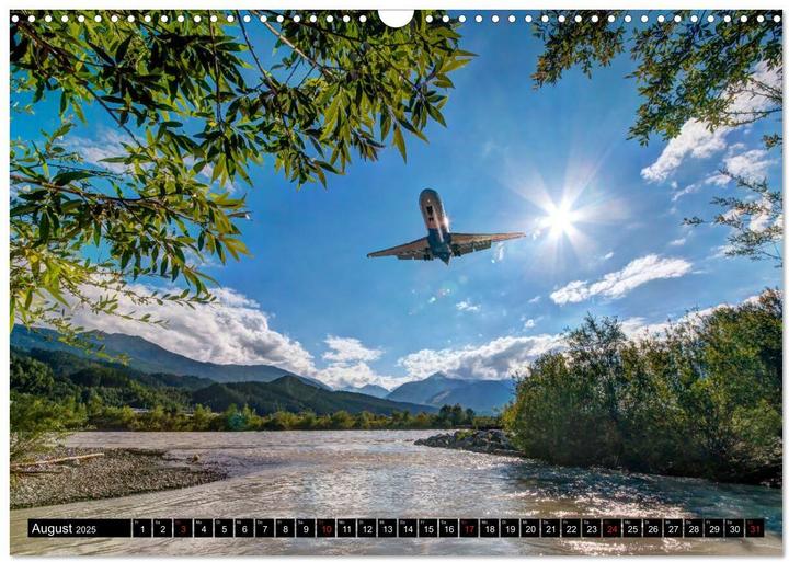 Actual product image :aeroplane calendar (wall calendar (A3, German)