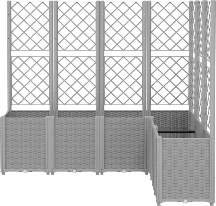 Actual product image VidaXL Planter with trellis PP