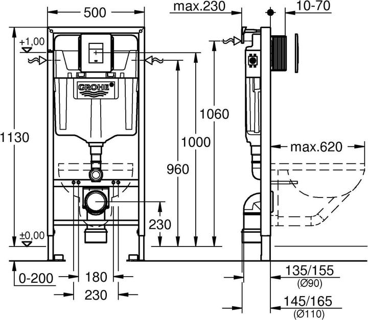 Produktbild Grohe Rapid SL 5-in-1 Set für WC