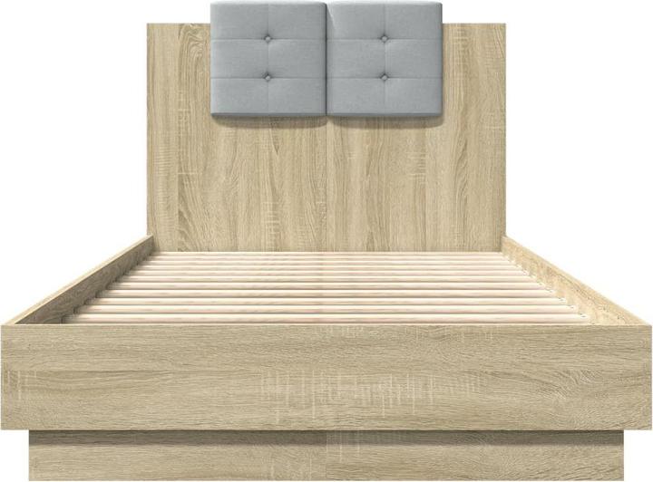 Image du produit VidaXL Cadre de lit avec tête de lit Chêne Sonoma (75 x 190 cm)