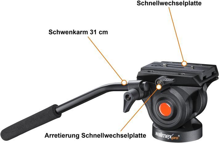 Image du produit Walimex pro pro Video Monopode Director avec Fluid Neiger (Métal, Carbone, Matières plastiques)