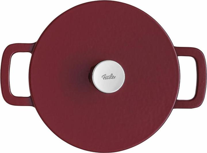 Produktbild Fissler Bräter Gusseisen rund, Burgunder rot (24 cm, Bräter + Schmortopf, Gusseisen)