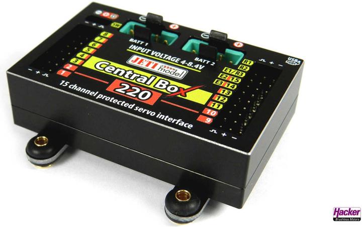 Immagine prodotto Jeti DUPLEX 2.4EX Central Box 220 + 2x Rsat2 + interruttore RC