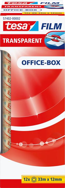 Actual product image tesa 12x tesafilm TRANSPARENT - with strong adhesion - non-ageing and tear-resistant (12 mm)