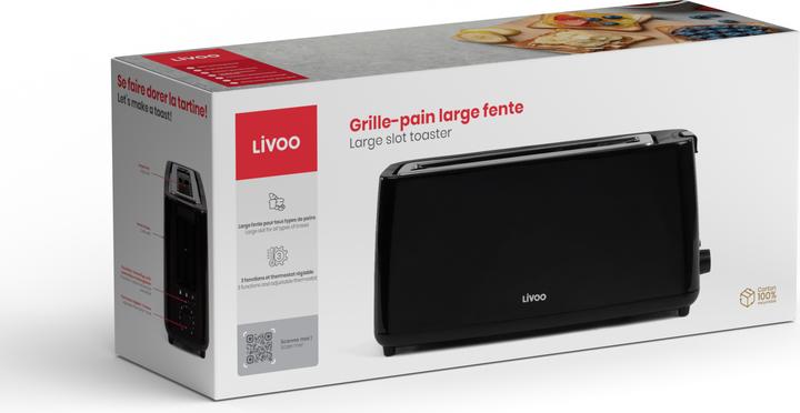 Productafbeelding Livoo Broodrooster met brede broodsleuf