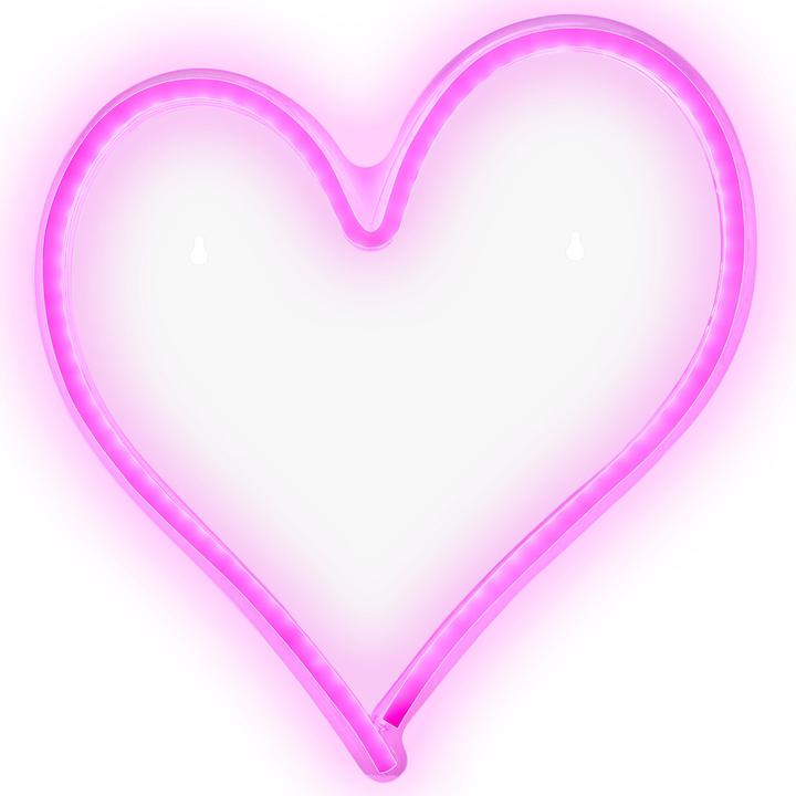 Actual product image Beliani Neon light LED wall decoration pink set of 3 SUSIE (240 lm)