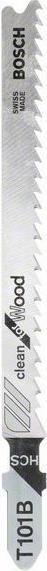 Image du produit Bosch Professional Zubehör Lame de scie sauteuse T 101 B Clean for Wood, pack de 3