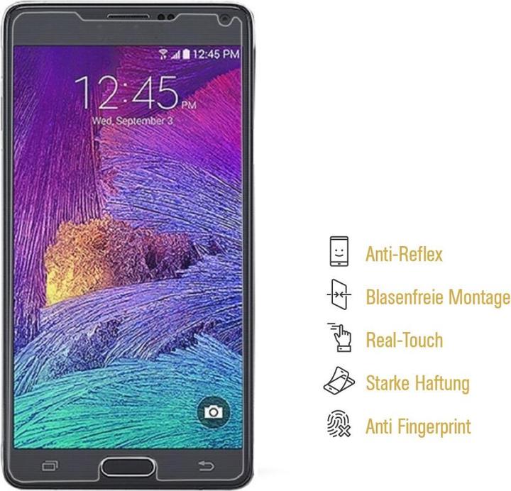 Produktbild Protectorking 2x Displayschutzfolie matt Anti-Reflex entspiegelt (2 Stück, Samsung Galaxy Note 4)