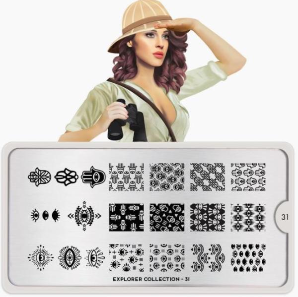 Actual product image MoYou London Nail Art Stamping Explorer Collection