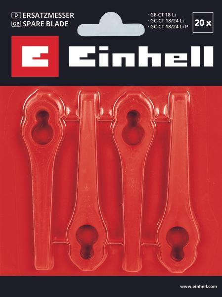 Image du produit Einhell Jeu de lames de rechange BG-CT 18 L (Herbicide, Lawn mower blades + replacement blades garden machinery)