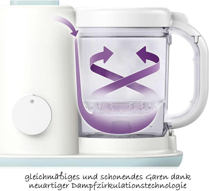 Produktbild Philips Avent 2 in 1 effektiver Babynahrungszubereiter Dampfgarer und Mixer