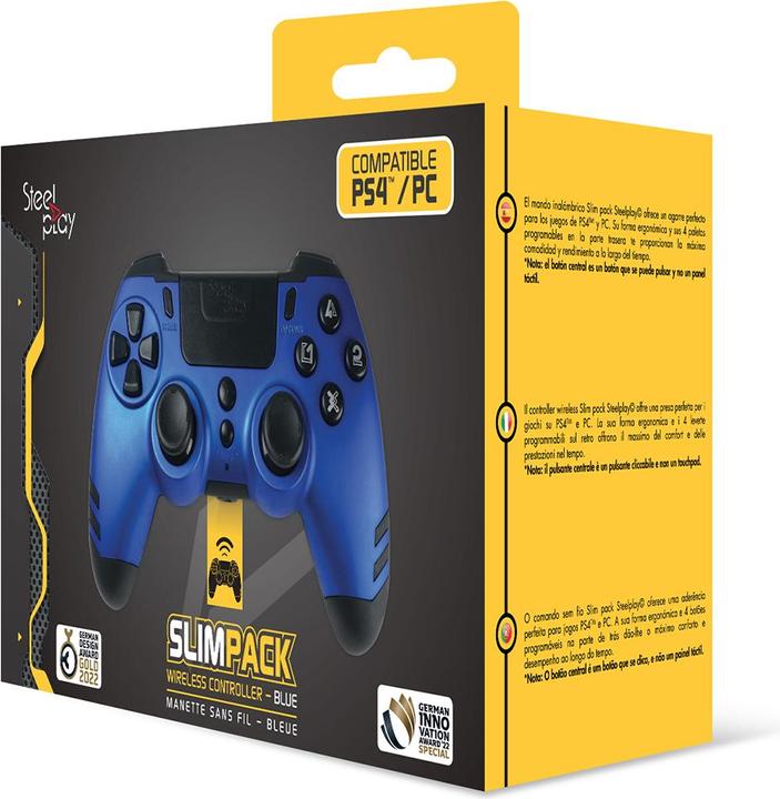 Produktbild Steelplay Slim Pack Wireless Controller Sapphire Blue Multi (PS3, PS4, PC)