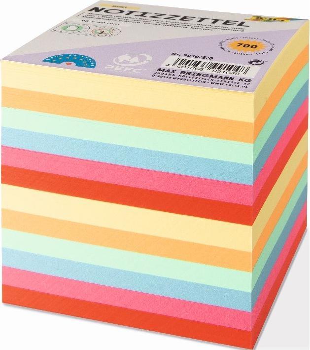 Actual product image Folia Note box Topas-transparent (9.5 x 9.5 x 9.5 cm)