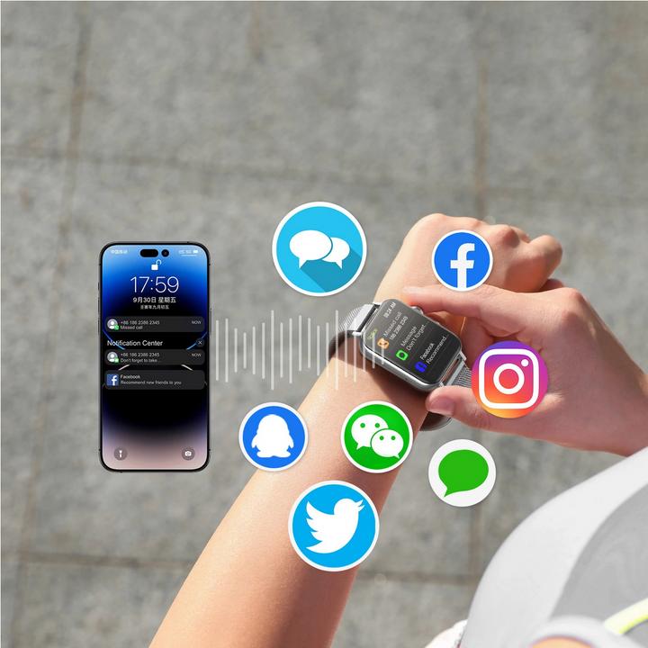 Produktbild Joyroom JR-FT5 IP68 Smartwatch mit Anrufannahmefunktion – Silber