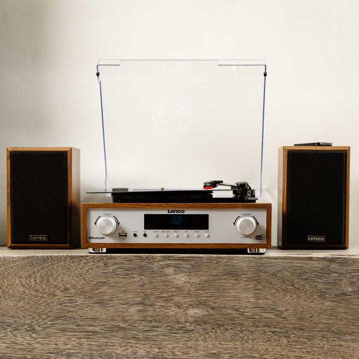 Actual product image Lenco MC-160WD (Bluetooth, Record player, 2x 10 W)