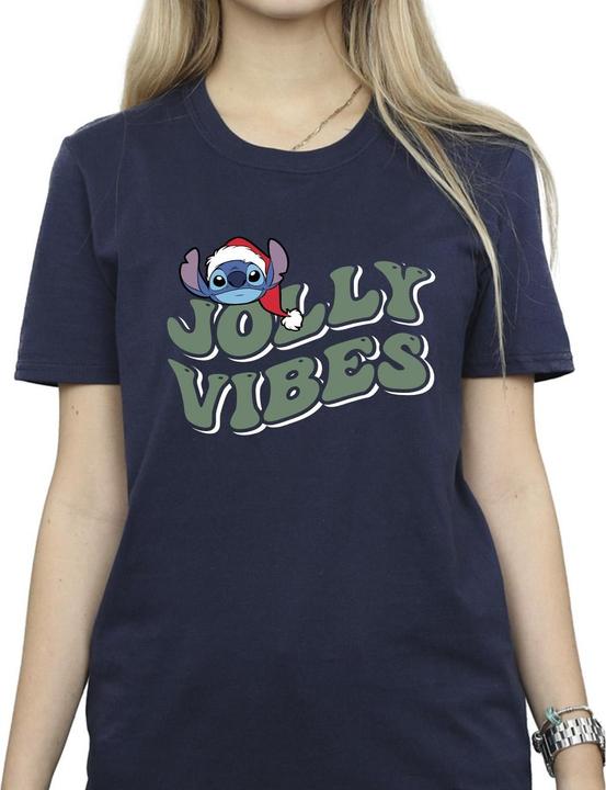 Immagine prodotto Disney Lilo & Stitch Jolly Chilling Vibes Maglietta Ampia Donna (XL)