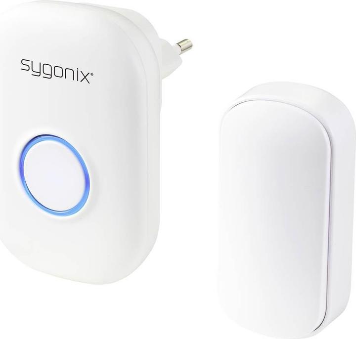 Sygonix SY-5225388 Funkklingel Komplett-Set batterielos, mit Blitzlicht (Funk)