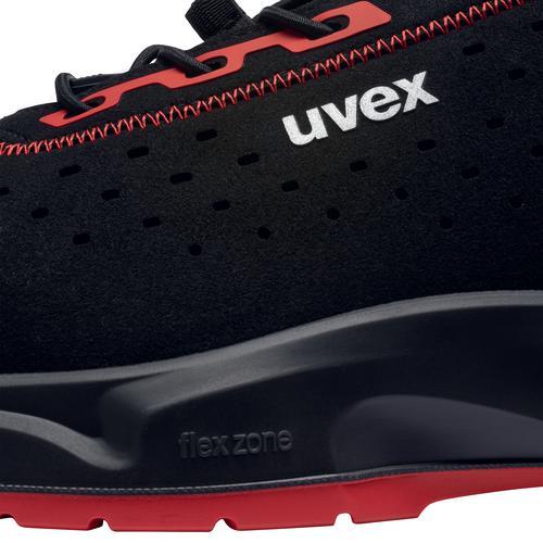 Actual product image Uvex Sports uvex 1 x-craft low shoes S1 PL 68023 black width 12 size 45 (S1P, 45)