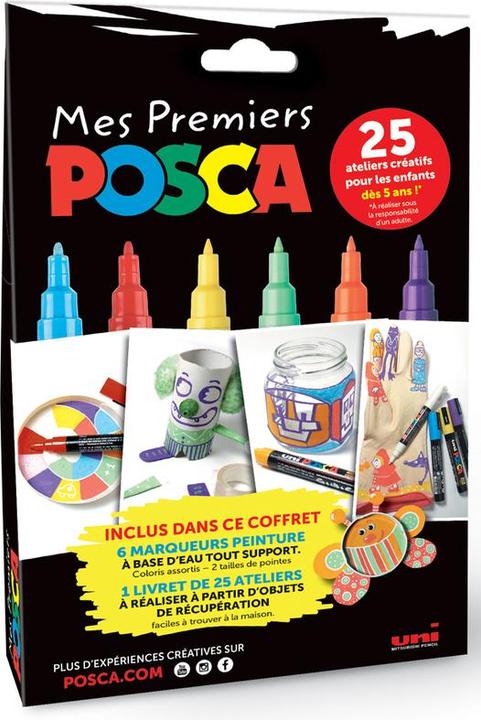 Produktbild Posca Pigmentmarker "Mes Premiers " (Mehrfarbig, 6 x)