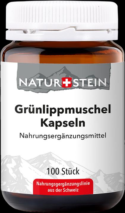 Naturstein Grünlippmuschel (100 Stück, Kapseln, 153 g)