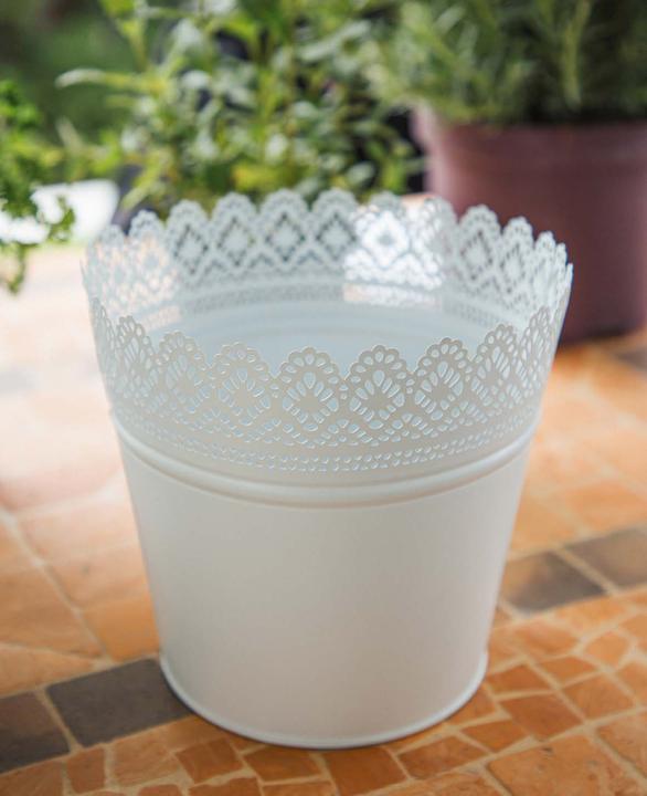 Image du produit Esmée Pot de fleurs, cache-pot avec pointes, tôle (20 cm)