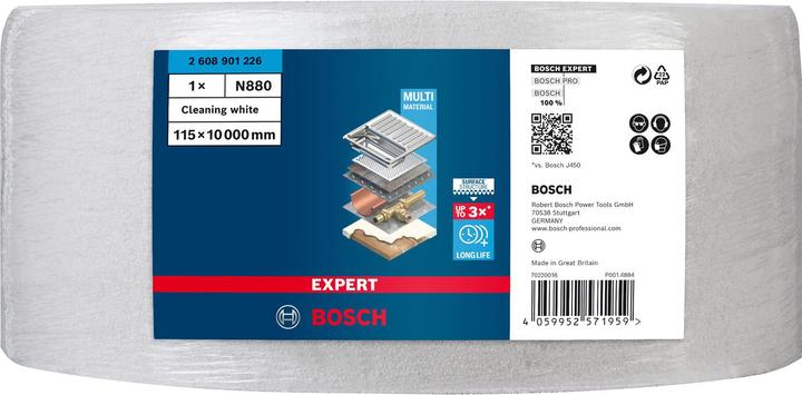 Produktbild Bosch Professional Zubehör EXPERT N880 Vliesrolle zum Handschleifen, 115 mm x 10 m, Reinigung
