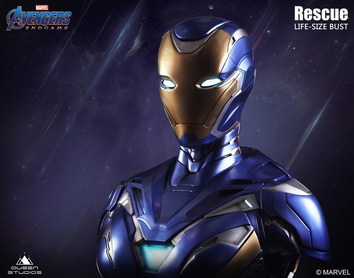 Produktbild Queen Studios Marvel's Avengers “Iron Man MK49 – Rescue Suit” 1/1 Lifesize Büste