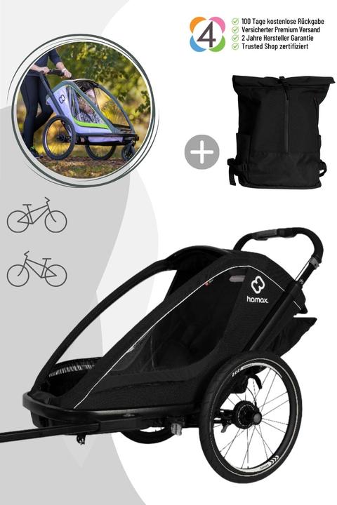 Productafbeelding hamax Breeze One kinderfietskar voor 1 kind