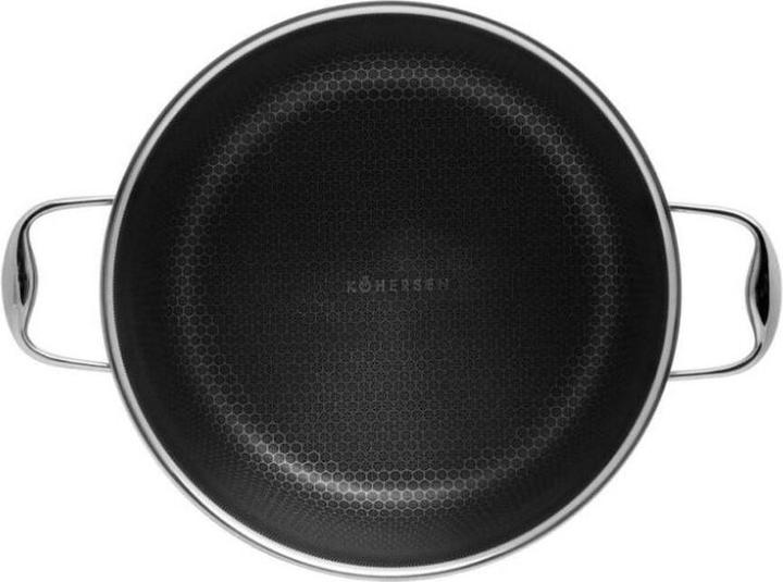 Actual product image Kohersen Garnek z powłoką DIAMOND Black Cube z funkcją gotowania na parze (28 cm  8 3l) (28 cm, Pot, Aluminium, Stainless steel)