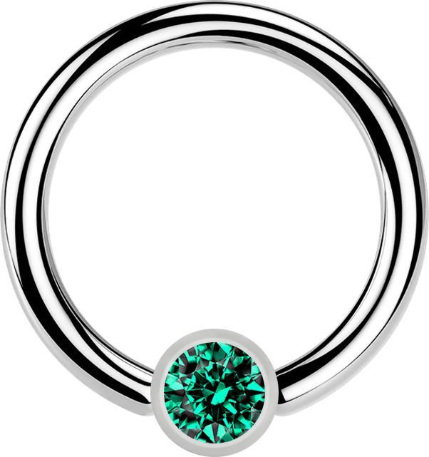 Image du produit Star Piercing Flared Tunnel noir vintage coeur (sans laiton, Acier chirurgical 316L)