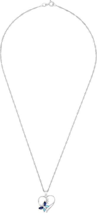 Produktbild zz_ArchivedByPCD_Amor Schmuck_zu_Amor Amor Halsschmuck für Damen, 925 Sterling Silber, Zirkonia synth. | Herz (Silber 925)