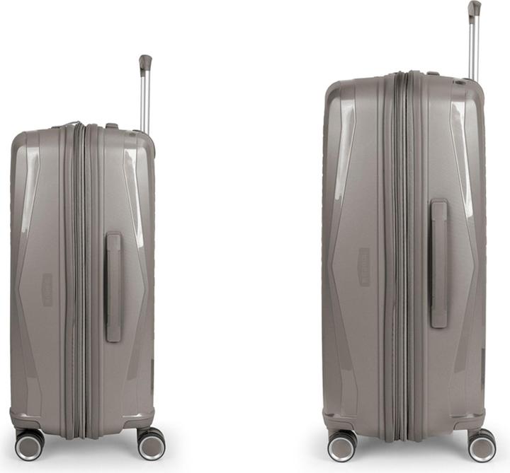 Actual product image Gabol Queens 4-wheel suitcase set 2-piece with expansion fold (181 l, XL (from 140l))