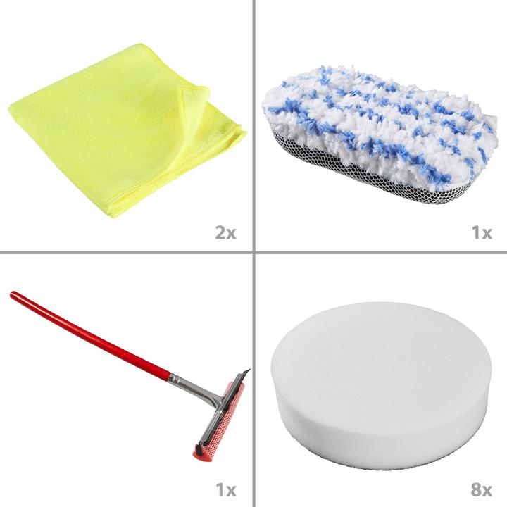 Produktbild tectake Exzenter Poliermaschinenset (Exzenterpolierer, 710 W)