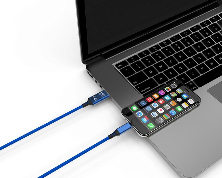 Image du produit Cololight SPEEDY-L BL Câble de charge USB-A/USB-C -> Lightning bleu (1 m, USB 3.2 Gen 2)