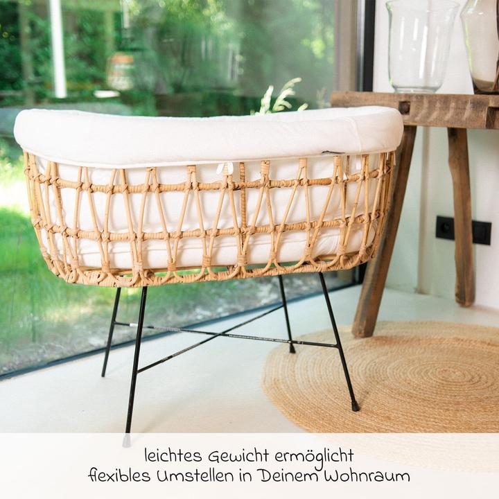 Produktbild Childhome Rattan Wiege mit Metallfüssen