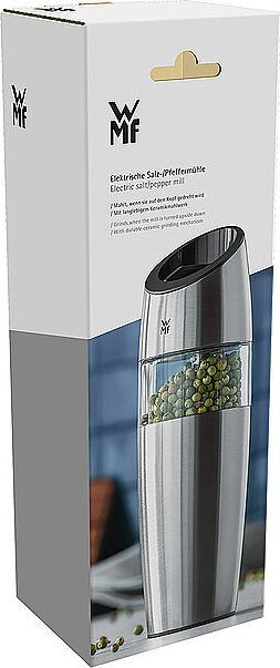 Produktbild WMF Elektrische Mühle 20cm Salz und Pfeffermühle Keramikmahlwerk Glas (Salz, Pfeffer, Chili)