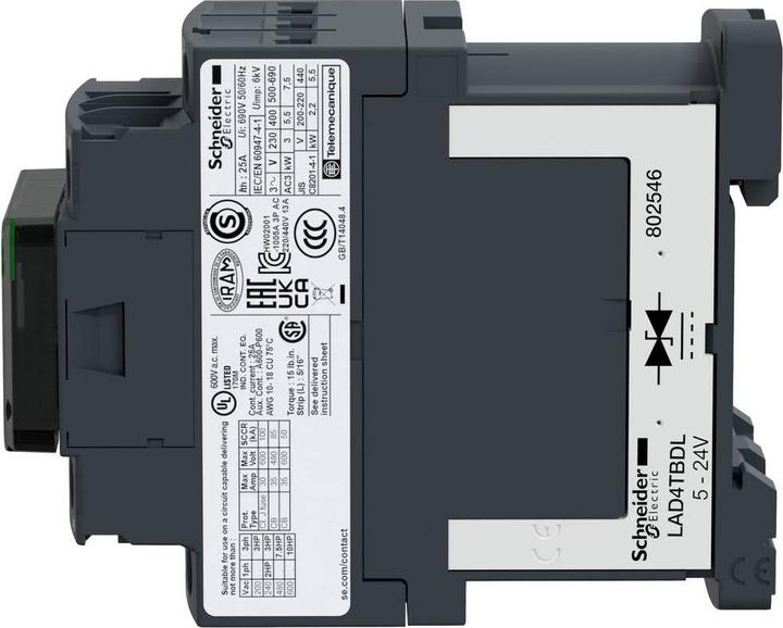 Produktbild Schneider Electric Schütz 24VDC 12A