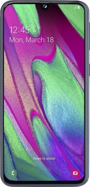 Productafbeelding Samsung Galaxy A40 EE Ondernemingseditie (64 GB, Black, 5.90", Dubbele SIM, 16 Mpx, 4G)