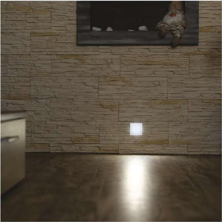 Image du produit Emos Luminaire LED pour escalier - encastré 80×80 1,5W neut. blanc IP65 (65 lm)