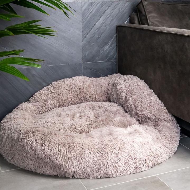 Image du produit Intirilife Lit pour animaux beige diamètre 100 cm (Chien, Chat)