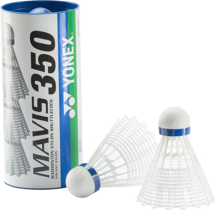 Yonex MAVIS 350 Badmintonball 3er weiss medium