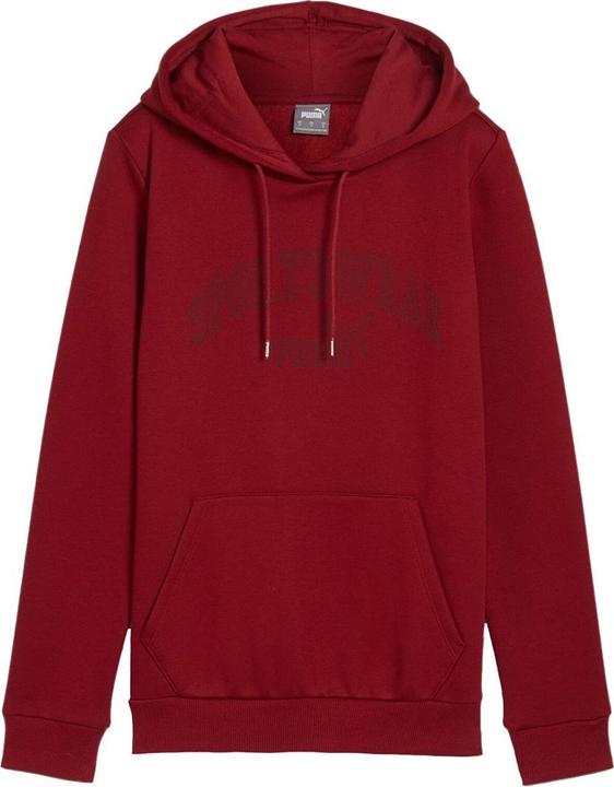 Puma Bluza damska Ess+ Logo LAB Hoodie FL bordowa 682987 13 M (13)