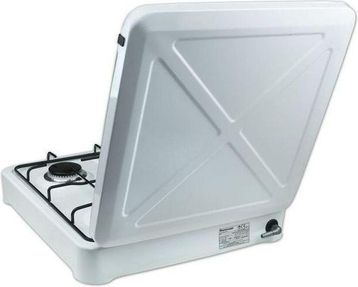 Actual product image Ravanson K-04T cooker Black, White Countertop Gas 4 zone (s)