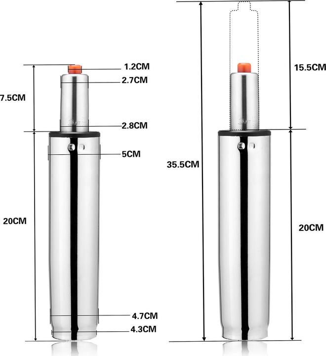Actual product image Deuba Gas pressure spring