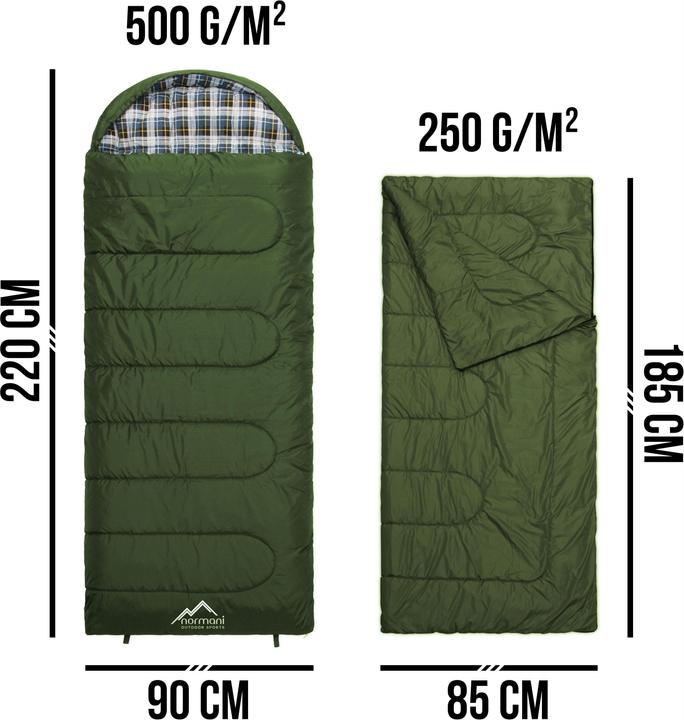 Actual product image Normani 4-in-1 sleeping bag Antarctica - 415 (220 cm)