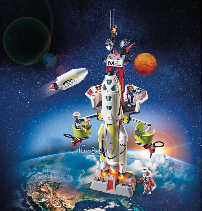 Image du produit Playmobil Fusée martienne avec rampe de lancement (9488, Espace Playmobil)