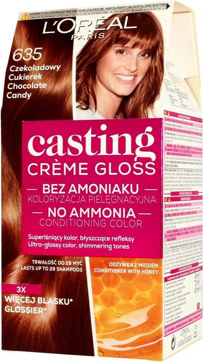 L'Oréal Paris Creme Gloss Color kremas Nr. 635 Chocolate Candy (635 Chocolate Candy)