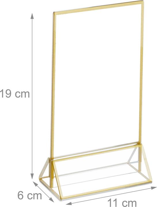 Image du produit Relaxdays 6x présentoirs de table (A6)