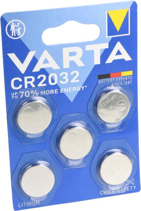 Produktbild Varta Cr2032 (5 Stk., CR2032, 230 mAh)