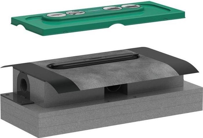 Actual product image hansgrohe Basic body uBox universal for shower channels Drain body, flat (343 mm)